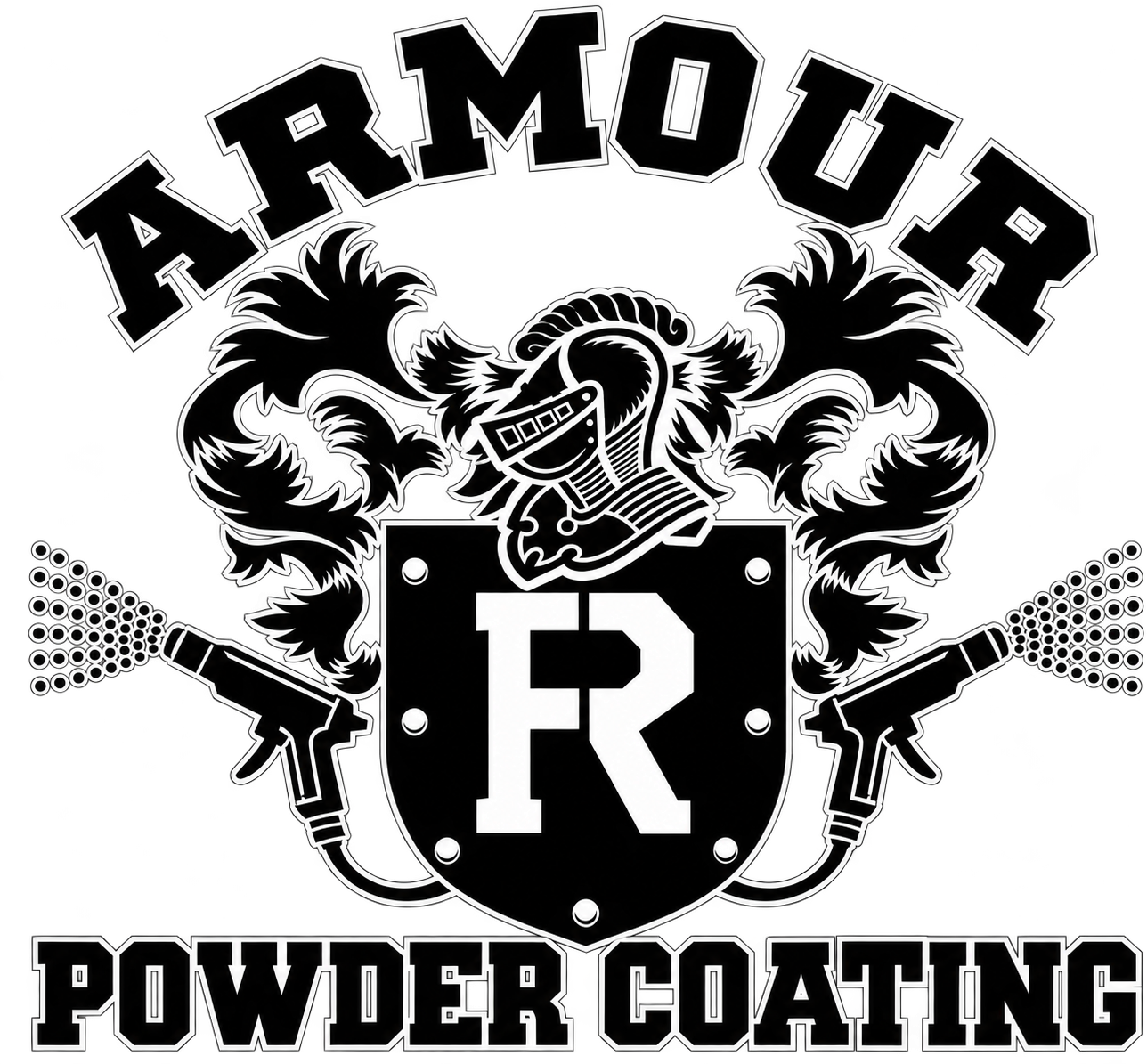 Armour Powder Coating crest logo