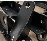 Black coated industrial bracket